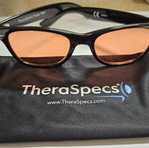 TheraSpecs Classic Black Glasses -Light Sensitivity